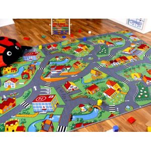 Snapstyle - Tapis de jeu pour enfant Little village motifs village - 17 tailles disponibles - 100x200 cm