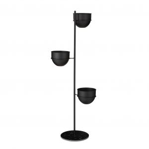 Mica Decorations Support pour plantes Standard - L40 x L33 x H140 cm - Noir