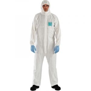 Ansell DSTOCK60-45 combinaisons AlphaTec 2000 Ts Plus/Microgard 2000 Ts Plus-modèle 111 Catégorie III, Type 5-B 6-B. Protection pour secteurs industriels, métallurgie, industrie auto & chimique-Taille XXXL