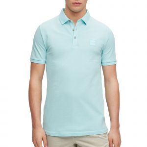 Boss Effect Polo modèle Passenger slim piqué stretch Bleu - Couleur Bleu - Taille XXL