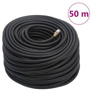 VidaXL Tuyau d'air hybride noir 50 m caoutchouc et pvc n/a