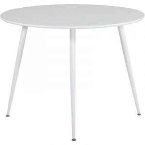 Venture Home - Table de repas ronde Plaza 100 cm blanc
