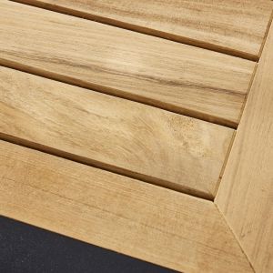 Image de Wilsa Garden Table de jardin Bali t 8 / 12 Teck Blanc