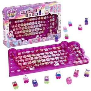 Goliath CLICKEEZ Keyboard MegaPack - 1 Clavier + 15 Touches Keycaps Cliquables Kawaii + 1 Porte Clés - Keycaps à Clipser - 70 Personnages à Collectionner - Jouet Fidget ASMR - Idée Cadeau dès 6 Ans