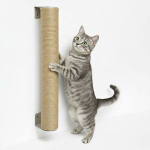 Eyepower 60 cm Griffoir Mural pour Chat - Poteau à Griffer en Sisal avec Fixation Murale