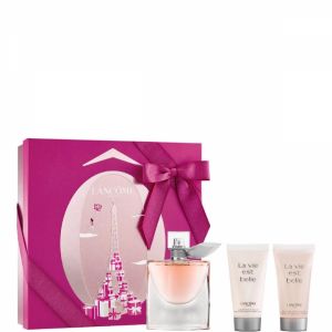 Lanc&ocirc;me La Vie est Belle - Coffret No&euml;l 2017 : Eau de parfum, lait parfum&eacute; pour le corps et gel douche