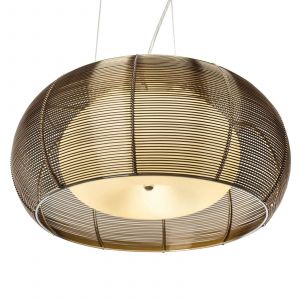 Brilliant AG Suspension LED E27 EEC: selon lampoule (A++ - E) 120 W Relax 61190/53 bronze, chrome