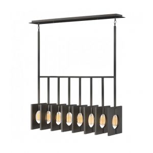 Elstead Suspensions Ludlow 8x60W E27 Graphite brossé