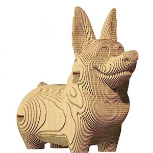 Puzzle 3d cartonic corgi