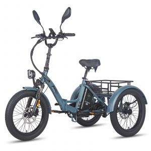 Fafrees F20 Mate Triporteur Électrique - Moteur 500w Batterie 48v21ah Freins Hydrauliques - Gris Bleu