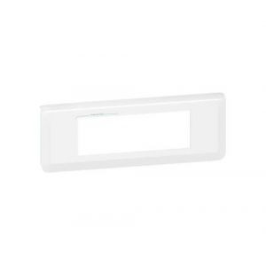 Legrand Plaque de finition horizontale Mosaic pour 6 modules blanc antimicrobien (078726L)