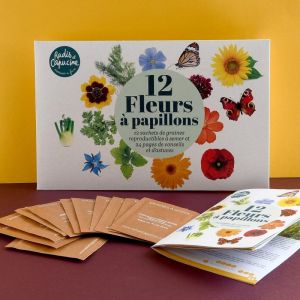 Radis et capucine Enveloppe de graines Jardin à papillons (12 variétés)