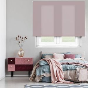 Blindecor Ara | Store enrouleur translucide uni - Violet pastel, 140 x 175 cm (largeur x hauteur) | Taille du tissu 137 x 170 cm | Stores pour fenêtres
