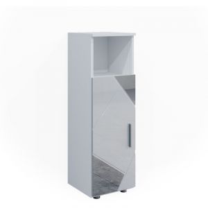 Vicco - Chiffonnier Irma blanc brilliant avec miroirs
