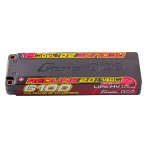 Gens Ace Batterie Lipo 2S 6100mAh 7.6V 140 C REDLINE 2.0 SERIES