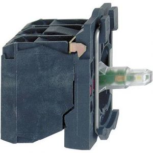 Schneider Electric Interrupteur auxiliaire, Elément LED avec adaptateur de fixation, avec culot d'ampoule Electric ZB5AW0B11 1 NO