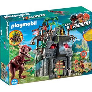 Playmobil 9429 - The Explorers : Campement des Explorers avec Tyrannosaure