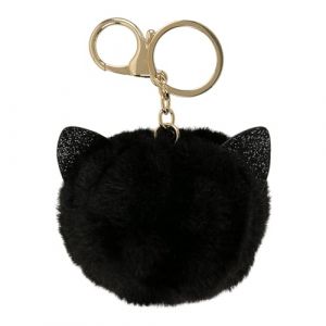 Porte-clés Peluche Chat Noir - Draeger Paris