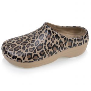 Isotoner Sabots de jardin Femme Léopard