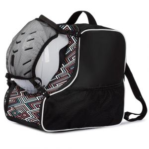 Sac pour chaussures de ski sac pour rollers sac pour patins avec filet pour casque Zig-Zag Pastel