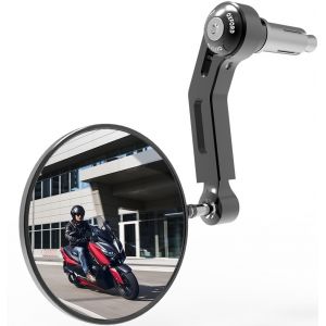 Oxford Rétroviseurs d'embout de guidon premium, pour la moto, Droit