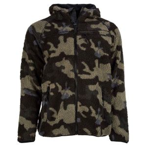 Brandit Teddyfleece Worker Jacket Veste de Travail en Molleton Teddy, Darkcamo, M Homme