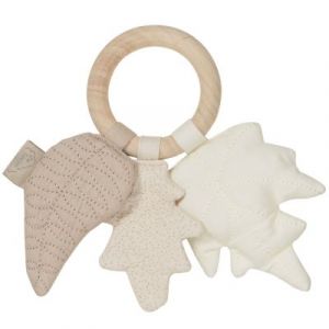Cam Cam COPENHAGEN Hochet anneau feuilles érable Natural