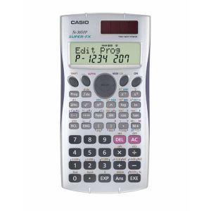 Casio FX-3650P - Calculatrice programmable (10+2 caractères, écran 2 lignes, alimentation piles/solaire)