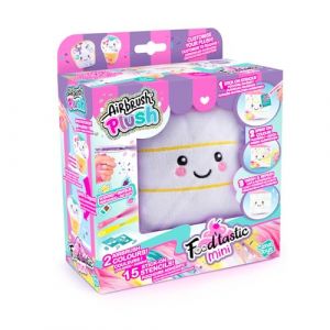 Canal Toys AirbrushPlush - Mini Peluche Food&rsquo;Tastic &agrave; d&eacute;corer avec feutres parfum&eacute;s & pochoirs pour Enfants de 6 Ans+ - Id&eacute;e Cadeau la D&eacute;corer &agrave; l'infini - AIR 071 - Assortiment