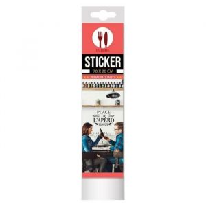 STC Autocollant Mural Citation - Place de l'apéro