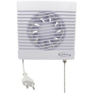 Monmobilierdesign Lot de 1 Extracteur d'air avec un interrupteur à cordon Ø120 158m3/h 16 w