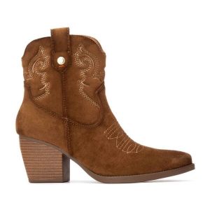 Refresh Bottes de cowboy Femme Camel - Chaussures confortables et polyvalentes - Mode décontractée - Modèle 17301401 (Taille36)
