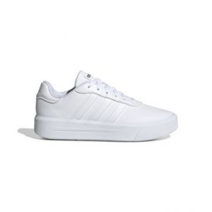 Adidas Platform Court, Chaussures de Sport Femme, Blanc/Noir