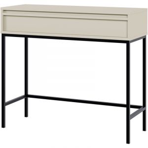 Table console - EVO - 90 cm - avec tiroir et cadre - grège