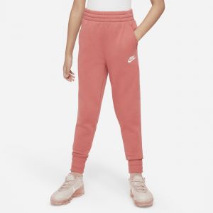 Nike Pantalon taille haute ajusté Sportswear Club Fleece pour ado (fille) - Rouge - Taille S - Female