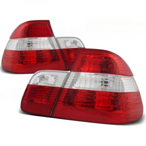 Paire de feux arriere BMW serie 3 E46 Berline 01-05 rouge blanc-27335694