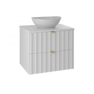 Meuble simple vasque 60cm Lexa Blanc