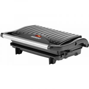 Monzana Grill &eacute;lectrique multifonction Grille-viande Presse &agrave; paninis Appareil &agrave; Sandwich Barbecue de table 28x22x9 cm 750W
