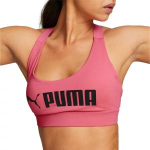 Puma Top Mid Impact Fit Rose - Taille XS