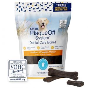 ProDen PlaqueOff - Bouchées Dentaires - 13 pièces / 482 G - pour Chien - Mauvaise Haleine, Plaque Dentaire, Tartre