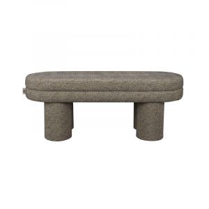 Dutchbone Banc en polyester noir