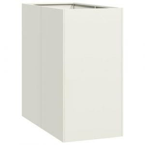 VidaXL Jardinière blanc 40x80x80 cm acier