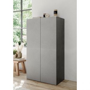 Meuble de rangement 2 portes 6 étagères reglable