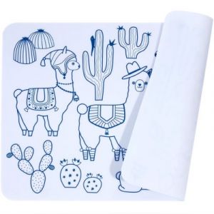 Super Petit Mini tapis &agrave; colorier Lama