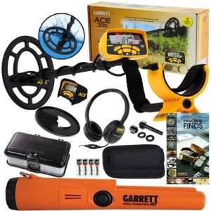 Image de Garrett Détecteur De Métaux Ace 300 i avec 3 Accessoires Inclus (casque audio, protège disque, protège pluie boîtier)