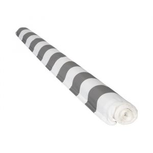 Happy Garden Toile pour store banne SAULE 2,95 &times; 2,5m - Toile ray&eacute;e blanche/grise 2,95x2,5m Blanc