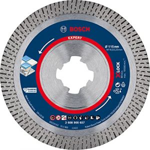 Bosch 2608900657 Disque à tronçonner diamant Expert HardCeramic X-LOCK 115 x 22,23 x 1,4 x 10 mm