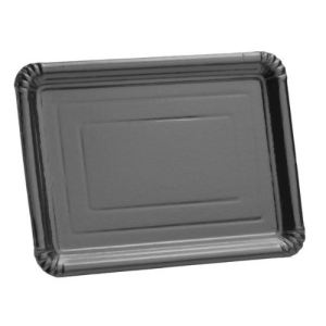 5 plateaux en carton rectangulaires (24 x 33 cm)