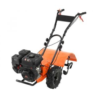 Motoculteur Thermique - VEVOR - Profondeur maximale 100 mm, largeur maximale 490 mm,Avec 4 dents arrière réglables
