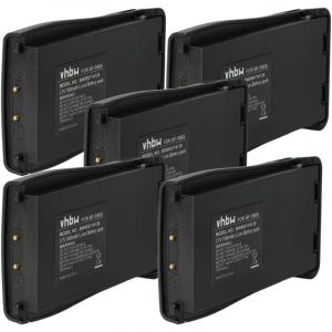 Vhbw 5x Batterie compatible avec Baofeng BF-666S, BF-777S, BF-888S radio talkie-walkie (1500mAh, 3,7V, Li-ion)